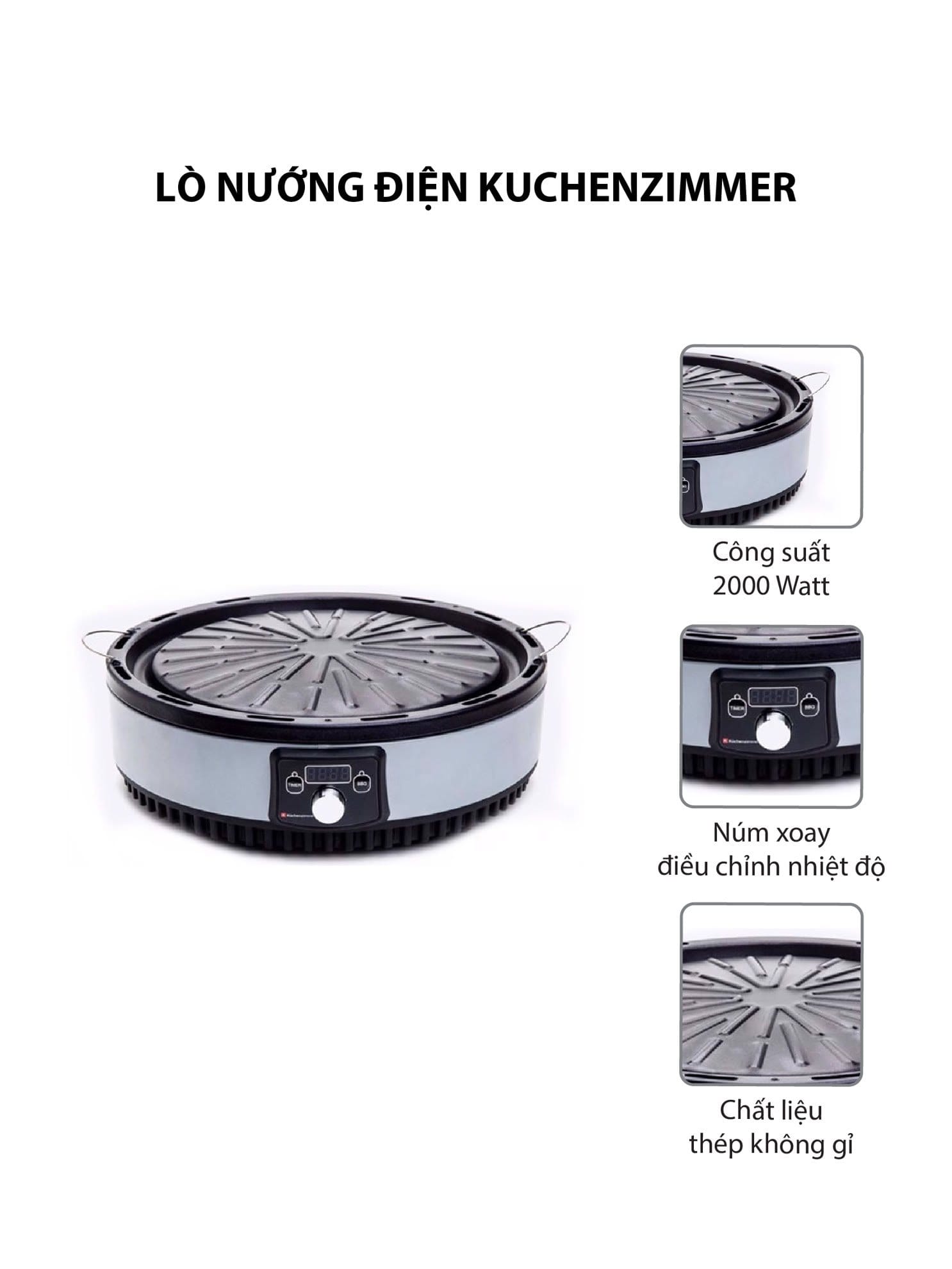 Lò nướng điện Kuchenzimmer - 3000303 3 0019615 lo nuong dien kuchenzimmer 3000303 c623f166d95b474bb42f246eae655438 2 - Mua trực tiếp từ nhà máy - Thương hiệu toàn cầu, sản phẩm tốt nhất, danh mục lớn nhất Việt Nam, giá và chất lượng hàng đầu, dịch vụ uy tín đoạt giải Best Performance.