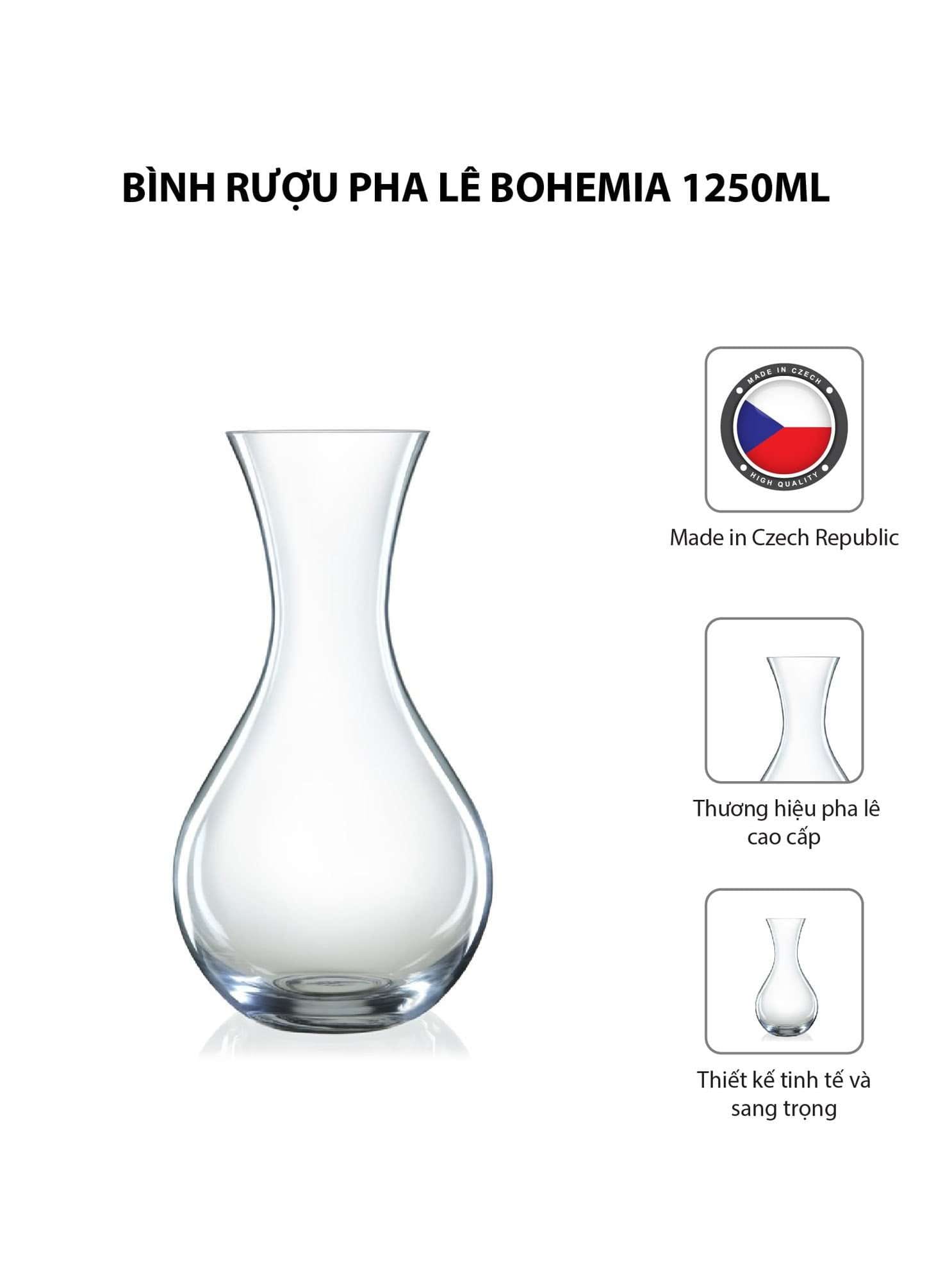 Bình rượu pha lê Bohemia 1250ml 3 0022357 binh ruou pha le bohemia 1250ml bbcf7dda70fb436c940ab0964004217b 3 - Mua trực tiếp từ nhà máy - Thương hiệu toàn cầu, sản phẩm tốt nhất, danh mục lớn nhất Việt Nam, giá và chất lượng hàng đầu, dịch vụ uy tín đoạt giải Best Performance.
