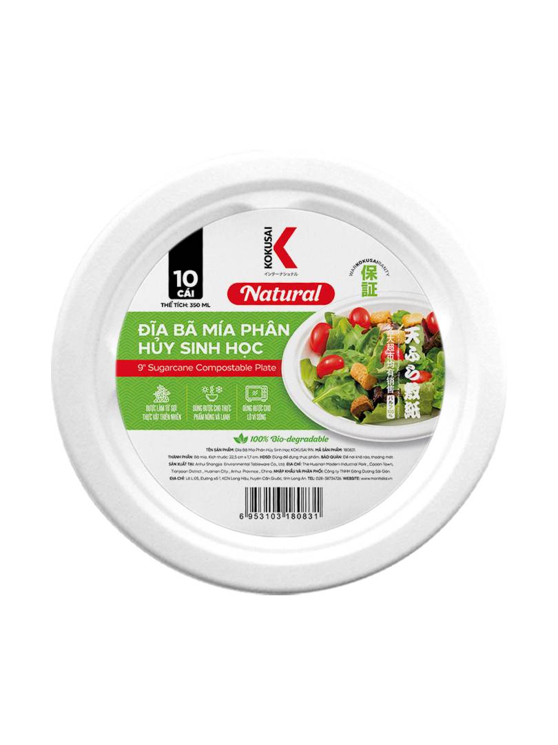Dĩa bã mía phân hủy sinh học KOKUSAI 9IN Lốc 10 cái - 180831 4 180831 01 8be8f1d3057c4b08bc1752be8b43ca88 4 - Mua trực tiếp từ nhà máy - Thương hiệu toàn cầu, sản phẩm tốt nhất, danh mục lớn nhất Việt Nam, giá và chất lượng hàng đầu, dịch vụ uy tín đoạt giải Best Performance.
